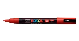POSCA PC- 3M červená / Popisovač / Jemný hrot / 0,9-1,3 mm (186595)