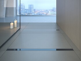 BESCO - Odtokový žľab VIRGO BLACK - Rozmer A - 80 cm ZLOL80VBL
