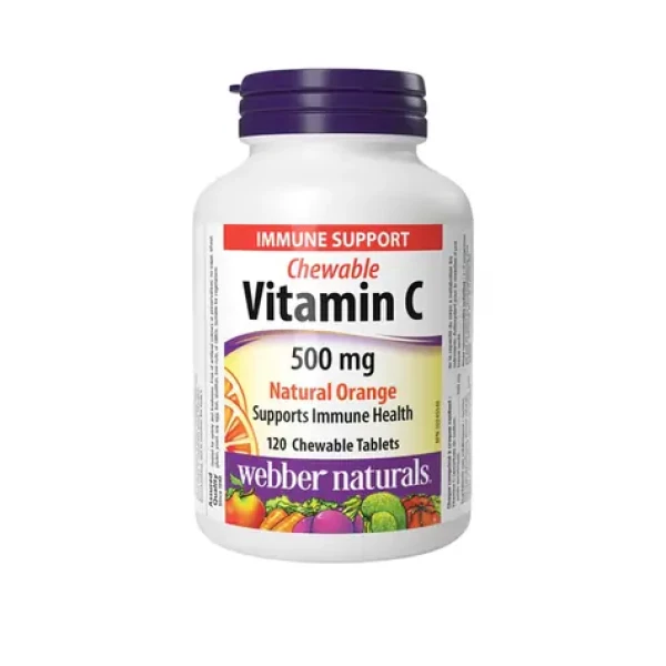 Webber Naturals Vitamín C 500 mg natural oranžová 120 tbl (17745)