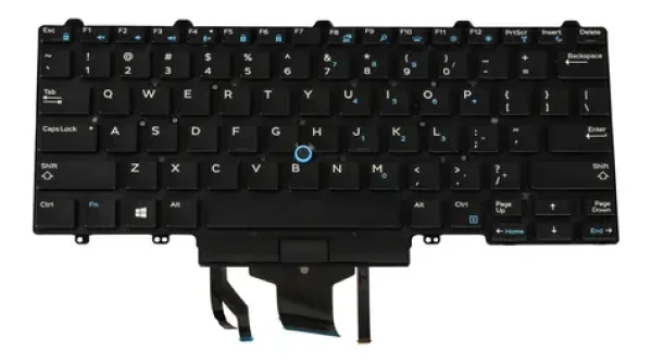 DELL podsvietená klávesnica pre Latitude / Náhradná klávesnica / podsvietená (WDJ4X)
