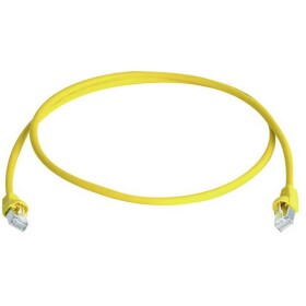 Telegärtner 100008830 RJ45 sieťové káble, prepojovacie káble CAT 6A S/FTP 7.50 m žltá samozhášavý, s ochranou, párové tienenie, dvojžilový tienený, bez; 100008830