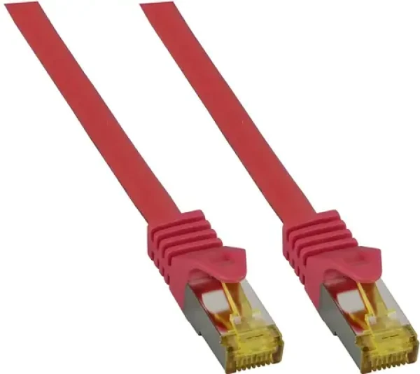 EFB červená / Patch kábel / Cat6A/Cat7 S/FTP / 7,5 m / RJ-45 / LSZH (MK7001.7,5R)