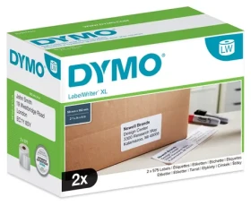 Dymo Papierové štítky 102x59mm / biele / pre LabelWriter 4XL/5XL / 2x575 ks (S0947420)