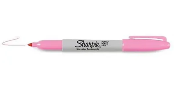Sharpie Fine ružová / Popisovač permanentný / okrúhly hrot F / 12ks (2025035)