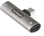 StarTech adaptér USB-C na 3,5 mm jack Power Delivery 60W / Adaptér / TRRS slúchadlový konektor / USB-C nabíjanie (CDP235APDM)