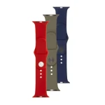 FIXED Silicone Strap sada 3 remienkov mix 3 / Remienok pre Apple Watch / Silikón / 38/40/41 mm