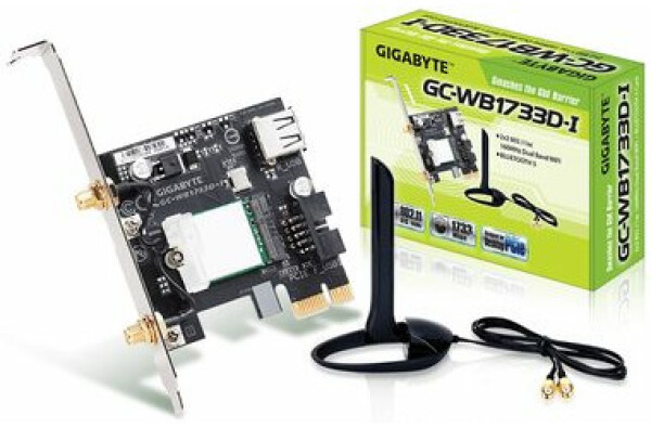 GIGABYTE GC-WB1733D-I / Intel 9260 / PCIe x1 karta / BT+Wi-Fi / 802.11ac / vrátane antény (GC-WB1733D-I)