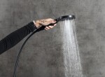 SAPHO - PAX sprchový stĺp s pákovou batériou, čierna mat XA139/15