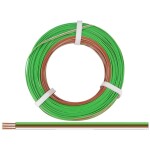 Donau Elektronik 325-485-50 opletenie / lanko 3 x 0.25 mm² zelená, hnedá, biela 50 m; 325-485-50
