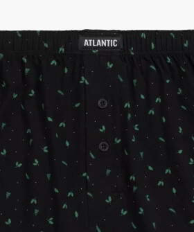 Boxerky Atlantic 2MBX-058 A'2 S-2XL černo-černá L
