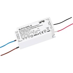 Self Electronics SLD15-24VL-E LED driver konštantné napätie 15 W 200 - 625 mA 24 V/DC stmievateľný, ochrana proti prepätiu, prepätia, montáž na nehorľavom; SLD15-24VL-E