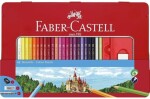 Faber-Castell Pastelky 48ks v plechovom puzdre + strúhadlo, guma a ceruzky (128850)