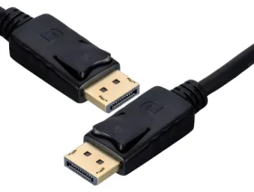 PremiumCord DisplayPort 1.4 prípojný kábel MM 5 m čierna / Video kábel / 8K 60Hz / 32,4 Gb / s / pozlátené konektory (kport8-05)