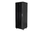 Lanberg 19" rozvádzač čierny / Stojanový rozvádzač / 37U / 600 x 600 mm / rozoberateľný (FF01-6637-12B)