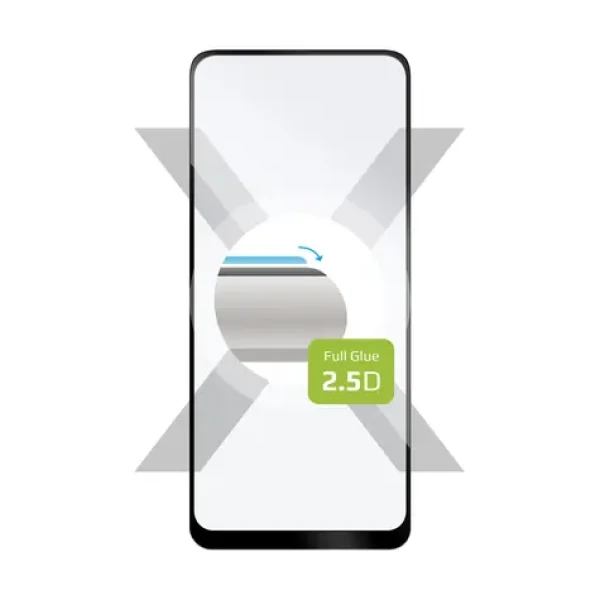 FIXED Full-Cover Ochranné tvrdené sklo pre Xiaomi Redmi Note 10 amp; Note 10S čierna / lepenie cez celý displej (FIXGFA-618-BK)