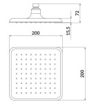 CERSANIT - SET B253 podomietková batéria MILLE vaňa/ sprcha s ručnou a hlavovou sprchou, chróm S952-012