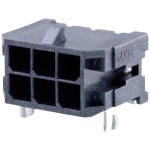 Molex vstavaná pinová lišta (štandardná) Počet pólov 6 Raster (rozteč): 3.00 mm 430450608 1 ks Tape on Full reel; 430450608