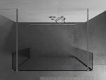 MEXEN/S - Kioto Sprchová zástena WALK-IN voľne stojaca 90 x 30 x 30, transparent, chróm 800-090-030-222-01-00-030
