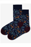 Vzorované pánske ponožky PERFECT MAN-CASUAL BLACK G95 39-41