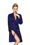 DKaren Housecoat Nancy Navy Blue tmavě modrá