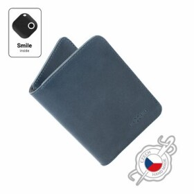 FIXED Smile Wallet XL Kožená peňaženka so smart trackerom FIXED Smile PRO modrá (FIXSM-SWXL2-BL)
