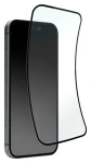 Puro Flexible Glass D3O / Hybridné sklo / čierny rámček / iPhone 16 / iPhone 15 / iPhone 15 Pro
