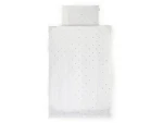 Childhome Detské obliečky 2-dielne Jersey Gold Dots / postieľky 120x60 cm aj 140x70 cm (CCDCJGD)