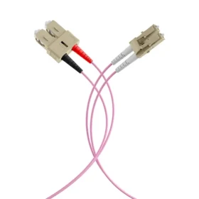 EFB LC-SC OM4 fialová / Optický patch kabel / Duplex / 50/125 µm / LSZH / 5 m (O0323.5)