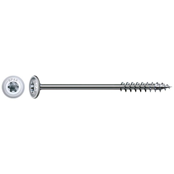 SPAX 251010601005 skrutka do dreva 6 mm 100 mm Torx, vnútorná korunka šesťhranná ocel glavanizované zinkom 100 ks; 251010601005