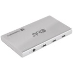 Club3D CSV-1580 USB-C® (USB 3.1) MultiPort húb strieborná; CSV-1580