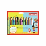 STABILO® Woody 3 in 1 duo - dvojfarebná tuha - 10 ks sada s strúhadlom (882/10-2)