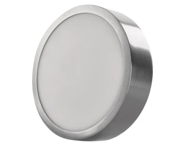 Stropné/nástenné LED osvetlenie Nexxo 17 cm, brúsený nikel, okrúhle%