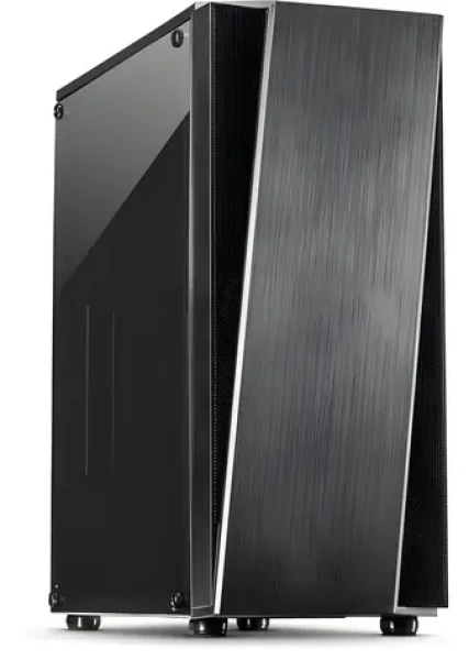 Inter-tech T-11 TELEVEN čierna / Počítačová skriňa / Midi-Tower / ATX / akrylové okno / 3× 120mm predné ventilátory (88881324)