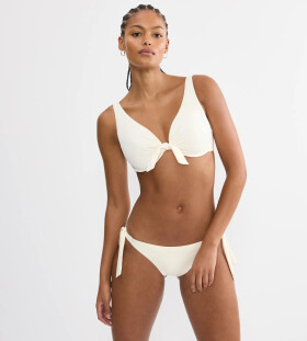 SUMMER DUNE - Vrchný diel plaviek s kosticami a stredovým uzlom Triumph BEIGE 46B