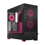 Fractal Design Pop Air RGB Magenta Core TG Clear čierna / ATX / 3x 120mm RGB / 2x USB 3.0 / priehľadná bočnica / bez zdroj (FD-C-POR1A-03)