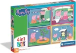 Clementoni Puzzle Prasiatko Peppa na cestách 4v1