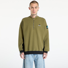 Mikina adidas Equipment Blocked Half-Zip Focus Olive M