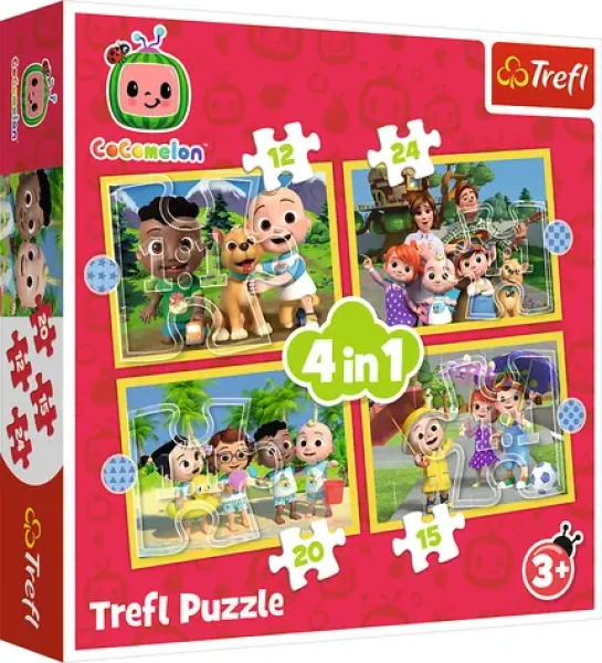 Trefl - Puzzle - Cocomelon: Zoznámte sa 4v1