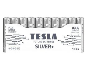 Teslá SILVER+ alkalická mikrotužková batéria AAA (LR03) 10 ks / fólia (1099137215)