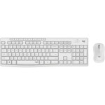 Logitech MK295 Silent biela / Bezdrôtová sada klávesnice a myši / US layout / USB nanoprijímač (920-009824)