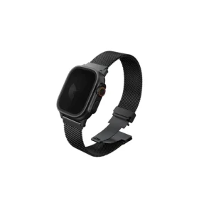UNIQ Dante PRE remienok pre Apple Watch 49 46 45 44 mm - Graphite BLACK (čierna) (8886463692257)
