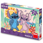 Dino Stitch na pláži 100 XL Puzzle