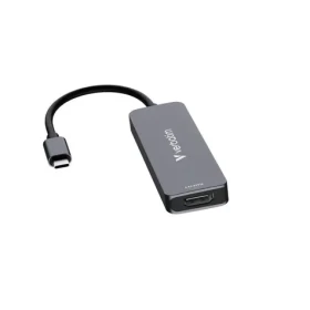 Verbatim USB-C Essentials Multiport Hub 4 Port sivá / USB hub / HDMI 4K 30Hz / USB-A 3.2 Gen 1 / USB-A 2.0 / PD 100W (32155)