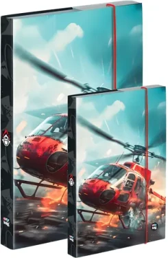 OXYBAG Box na zošity A4+A5 Hasiči / Box na zošity / laminovaný / zatváranie na gumičku (0-056H26)