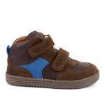 Chlapčenské celoročné kožené členkové barefoot topánky LOOP HIGH-TOPS BROWN Froddo G2110157-1 - 27