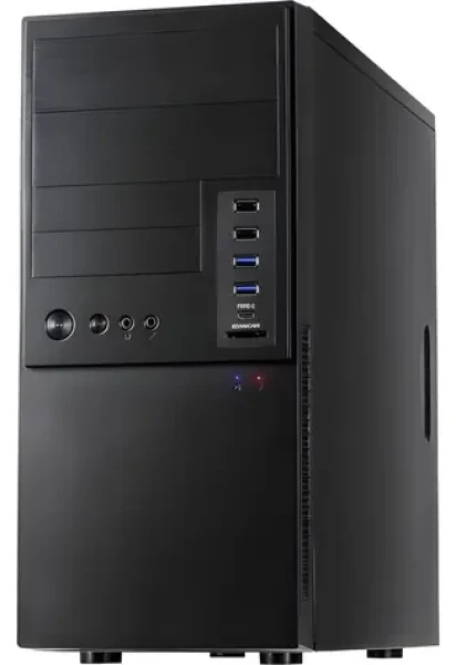 Inter-tech IT-6865 čierna / Skriňa / micro ATX / 2x USB 3.2 / USB-C / čítačka kariet (88881304)