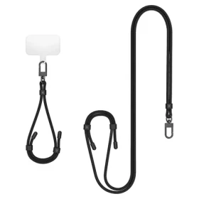 Spigen Crossbody Strap + Wrist Strap + ConTag popruh sivá (AFA06259)