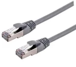 C-tech patchcord Cat6a S/FTP 3 m sivá (8954125015284)