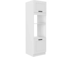 Skriňa pre vstavanú rúru a mikrovlnnú rúru Luna, 60 cm, biela%