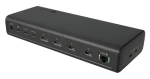 Icy Box USB-C 17w1 čierna / Dokovacia stanica / PD 3.1 140W / 2x HDMI 4K / 2x DP 8K / RJ-45 (IB-DK7401-CU31)